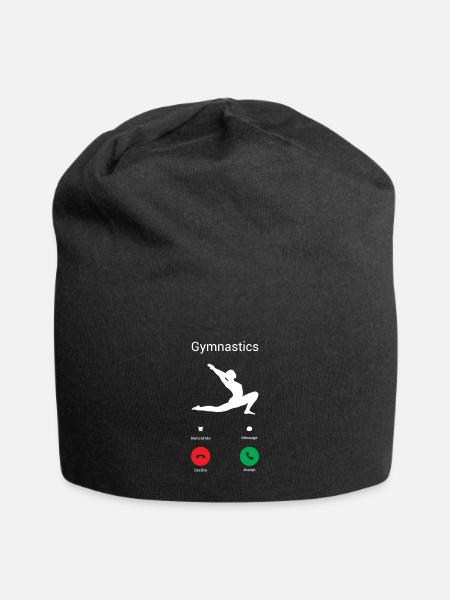 Gymnastics is calling! - Jersey Beanie - black