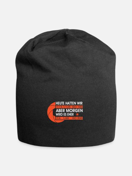 Fotografen Witz Geschenk - Jersey-Beanie - Schwarz