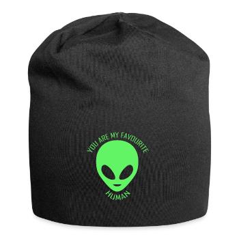 Extraterrestre. Amour des extraterrestres. Tu es mon humain préféré. - Bonnet en jersey - noir - Devant