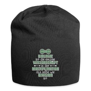 Biologie ➢ Multiplikation = Division ➢ Science - Jersey-Beanie - Schwarz - Vorne