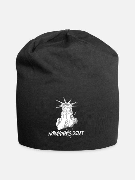 Nicht mein Präsidenten Funny Anti  Femenist - Jersey-Beanie - Schwarz