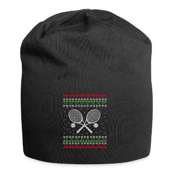 Tennis Ugly Xmas Sweater Geschenk Christmas - Jersey-Beanie - Schwarz - Vorne