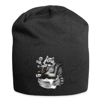 wishy-washy - Jersey Beanie - black - Front