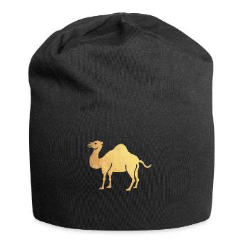 gold kamel - Jersey-Beanie - Schwarz - Vorne