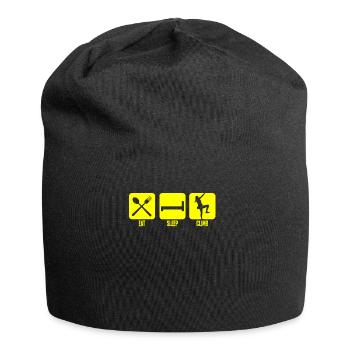Sport climb climber climb Christmas Christmas - Jersey Beanie - black - Front