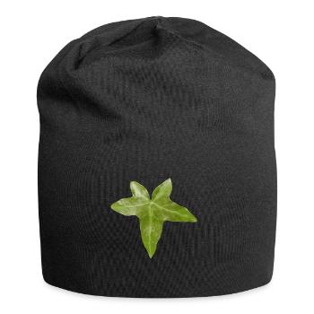 efeu blatt - Jersey-Beanie - Schwarz - Vorne