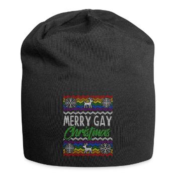 Gay Pride Ugly Xmas Sweater Geschenk Christmas - Jersey-Beanie - Schwarz - Vorne