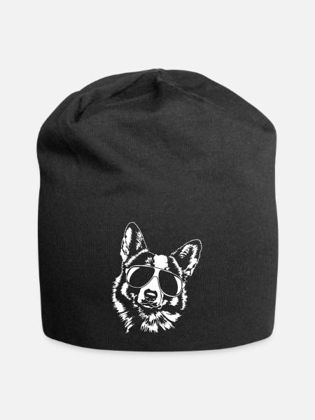 WELSH CORGI cool - Jersey-Beanie - Schwarz