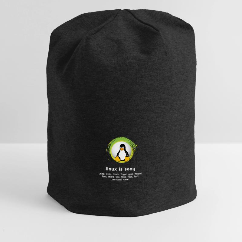 Computer System Pinguin Nerd pc inside code admin Jersey-Beanie