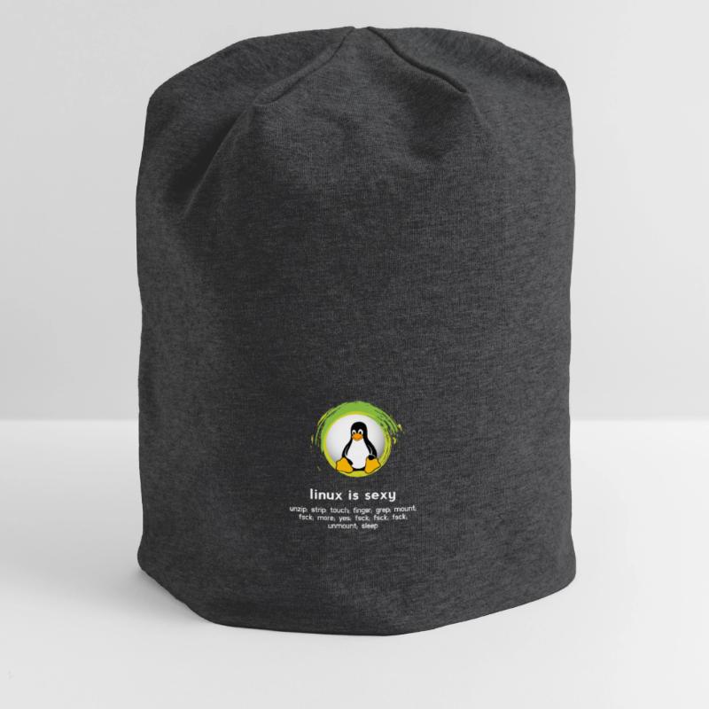 Computer System Pinguin Nerd pc inside code admin Jersey-Beanie