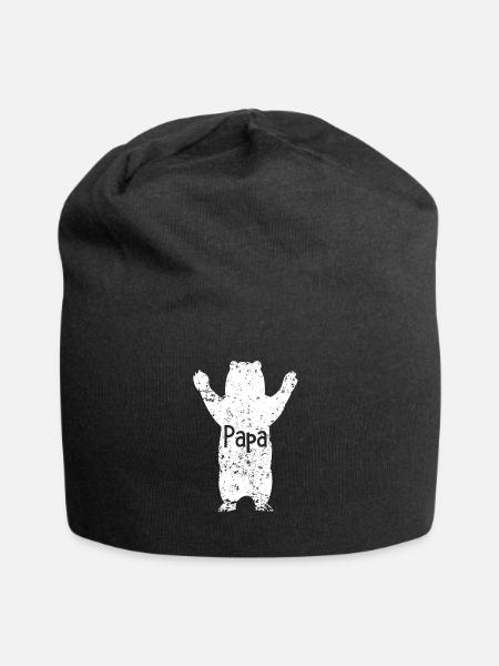 Big Papa Bear Hug - Jersey-Beanie - Schwarz