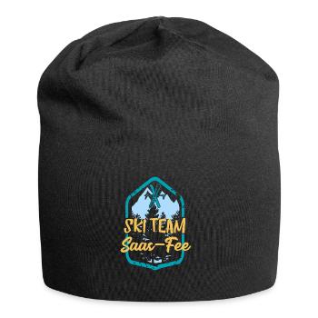 Skiteam Saas-Fee Ski Team Geschenk - Jersey-Beanie - Schwarz - Vorne