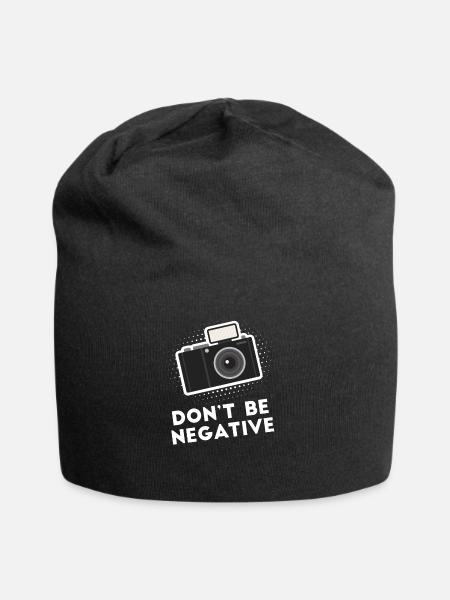 Fotograf - Kamera - Fotografieren - Geschenk - Jersey-Beanie - Schwarz
