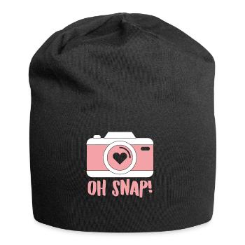 Photographe - Caméra - Présent - Photographier - Bonnet en jersey - noir - Devant