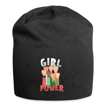 Girl Power Grand Feminist - Bonnet en jersey - noir - Devant