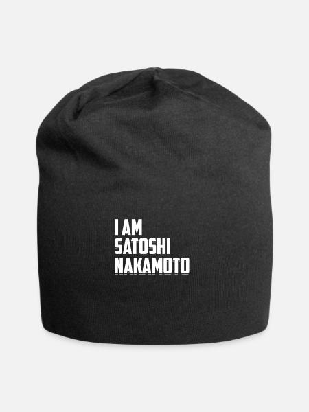 Ich bin Satoshi Nakamoto Bitcoin Digitale Währung - Jersey-Beanie - Schwarz