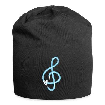 La musique est la clé - Musique - Son - Song - Paroles - Bonnet en jersey - noir - Devant