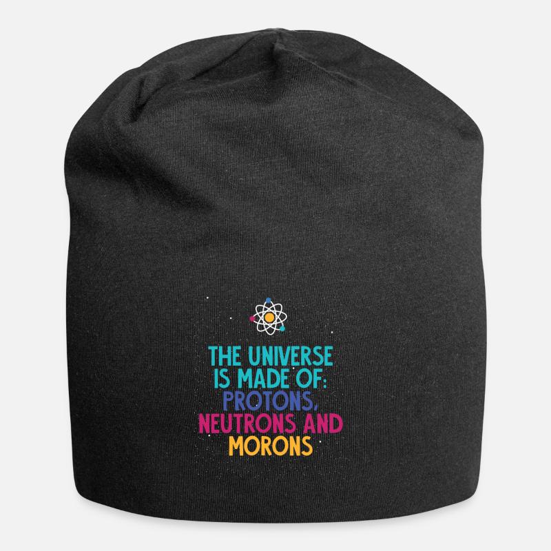 Nerd - Geek - Sarcasm - Gift - Funny - Cool - Jersey Beanie - black
