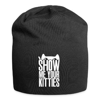 Show me your kitten cats gift - Jersey Beanie - black - Front