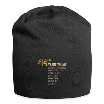 40. Geburtstag 1978 Geschenk Geburtstagsgeschenk - Jersey-Beanie - Schwarz - Vorne