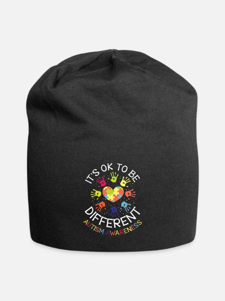 It's ok to be different - Autism Awareness - Jersey-Beanie - Schwarz