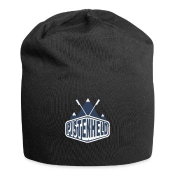 Sports d’hiver skis de pente héros cadeau ski - Bonnet en jersey - noir - Devant