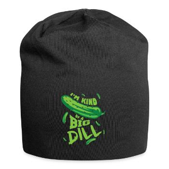 concombre drôle - Bonnet en jersey - noir - Devant