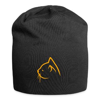 Chats Catstyle visage de chat - Bonnet en jersey - noir - Devant