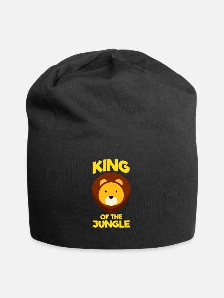 Lion - Bonnet en jersey - noir