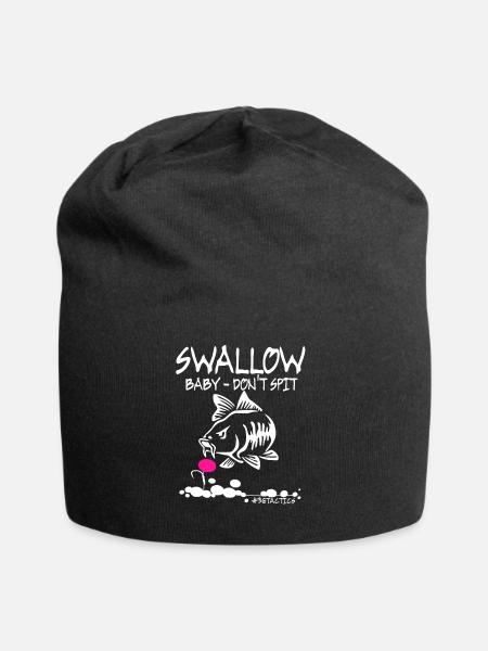 SWALLOW Baby DO NOT SPIT - CARP - FISHING - CARP - Jersey Beanie - black