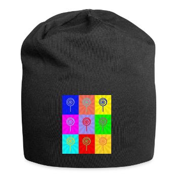 Pop Art - Bonnet en jersey - noir - Devant