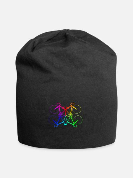 vélos Rainbow - Route cadeau Fixie - Bonnet en jersey - noir