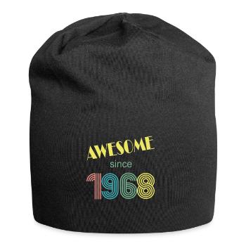 awesome since 1968 retro vintage - Jersey Beanie - black - Front