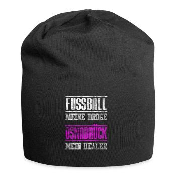 Osnabrück Mein Dealer - Fußball meine Droge - Jersey-Beanie - Schwarz - Vorne