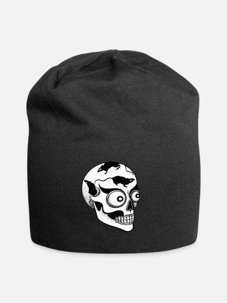Où ai-je l'esprit - Bonnet en jersey - noir