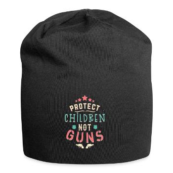 Protéger la chemise des pistolets des enfants - Bonnet en jersey - noir - Devant