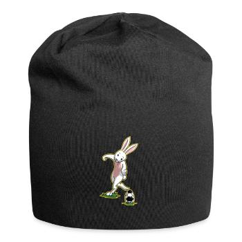 I love football Easter easter bunny gift - Jersey Beanie - black - Front