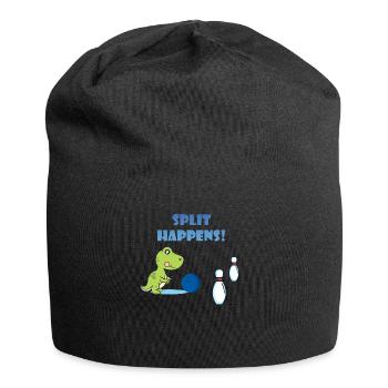 Split Happens Dino Trex T-Rex Bowling T-Shirt - Jersey-Beanie - Schwarz - Vorne