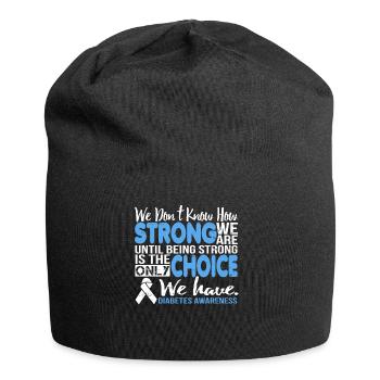 Being Strong is the Choice Diabetes Awareness - Jersey-Beanie - Schwarz - Vorne