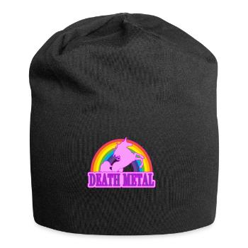 Unicorn Death Metal Rainbow cadeau - Bonnet en jersey - noir - Devant