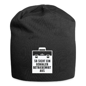Betriebswirte sind genial - Jersey-Beanie - Schwarz - Vorne