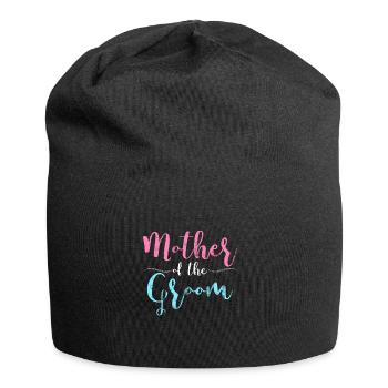 Mother of the groom wedding bachelorette mum - Jersey Beanie - black - Front