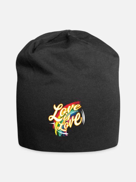 CSD T-Shirt love is love - Jersey-Beanie - Schwarz