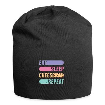 Fromage T-Shirt Cheese Lovers Cadeau Drôle Retro - Bonnet en jersey - noir - Devant