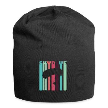 Fallschirmspringer T-Shirt Fallschirm Geschenk - Jersey-Beanie - Schwarz - Vorne