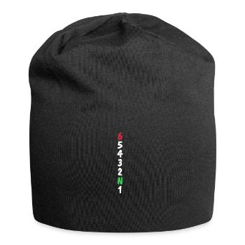 1N23456 Motorcycle Gear Shift Racing Gift - Jersey Beanie - black - Front