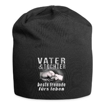 vater tochter beste freunde furs leben Vatertag, - Jersey-Beanie - Schwarz - Vorne