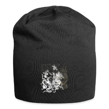 Pieuvre de conception nautique Vintage Steampunk - Bonnet en jersey - noir - Devant