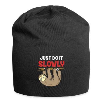 Mach es langsam Affe - Jersey-Beanie - Schwarz - Vorne
