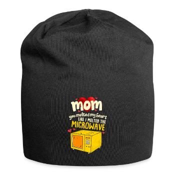 Cadeau parfait pour la fête des mères Maman tu as fait fondre mon coeur - Bonnet en jersey - noir - Devant
